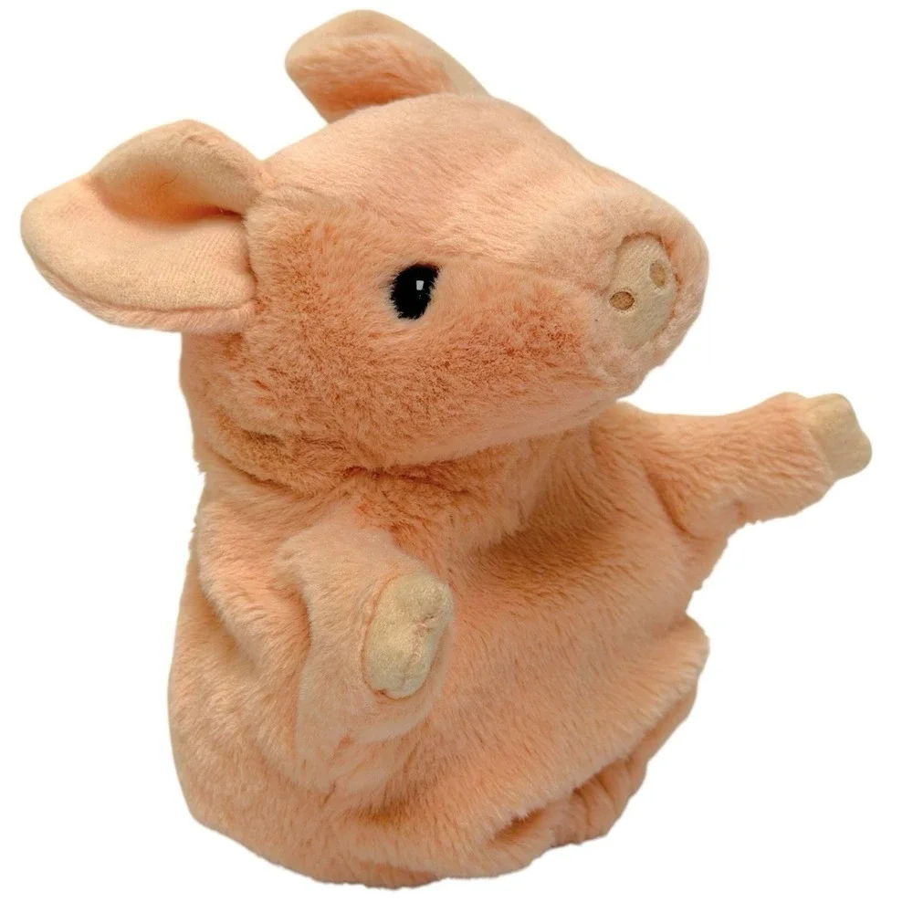 Folkmanis Little Pig Fairy Tale Plush Toy Hand Puppet 7.5